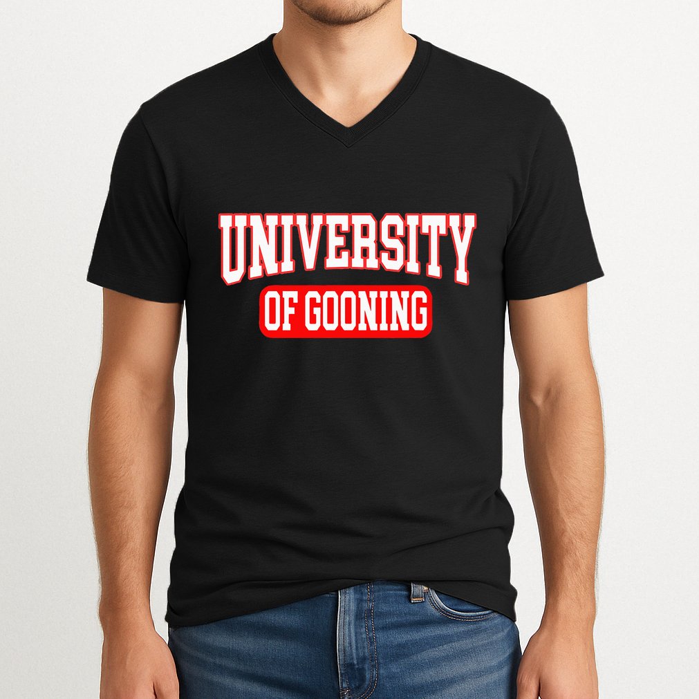 Gooning Looksmaxxing V-Neck T-Shirt
