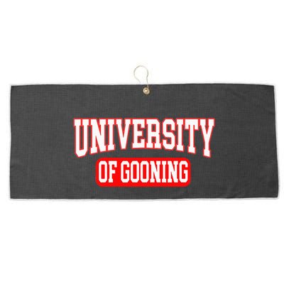 Gooning Looksmaxxing Large Microfiber Waffle Golf Towel