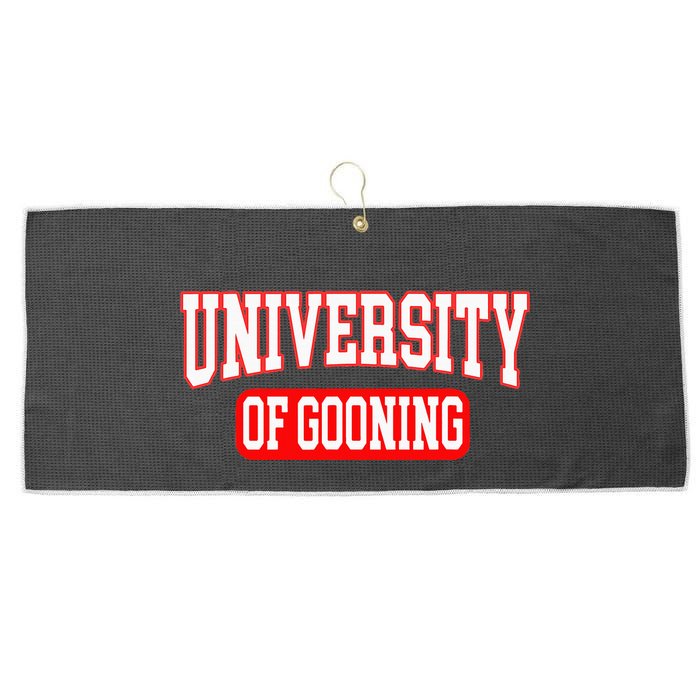 Gooning Looksmaxxing Large Microfiber Waffle Golf Towel