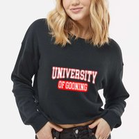 Gooning Looksmaxxing Cropped Pullover Crew