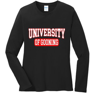 Gooning Looksmaxxing Ladies Long Sleeve Shirt