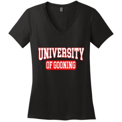 Gooning Looksmaxxing Women's V-Neck T-Shirt