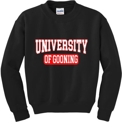 Gooning Looksmaxxing Kids Sweatshirt