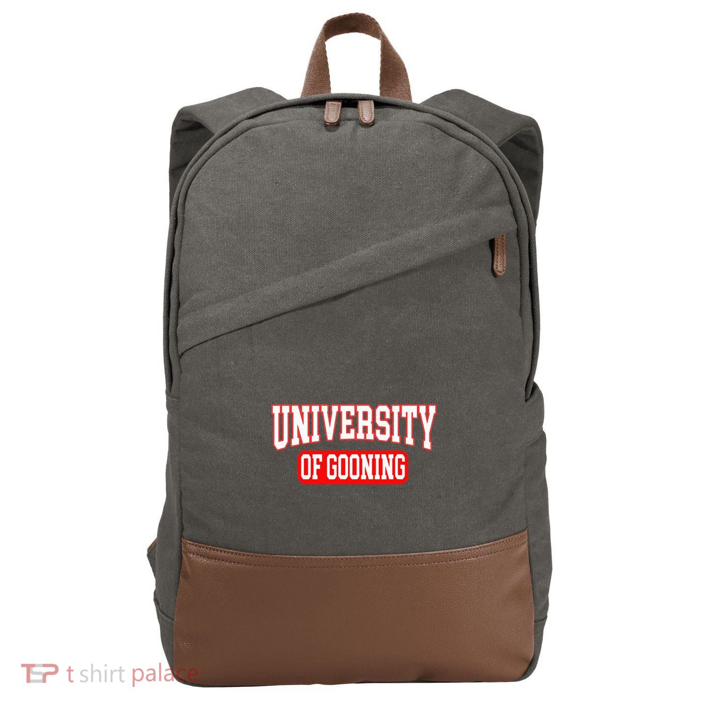 Gooning Looksmaxxing Cotton Canvas Backpack