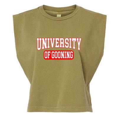 Gooning Looksmaxxing Garment-Dyed Women's Muscle Tee