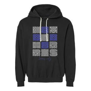 Geometry Lettering Garment-Dyed Fleece Hoodie