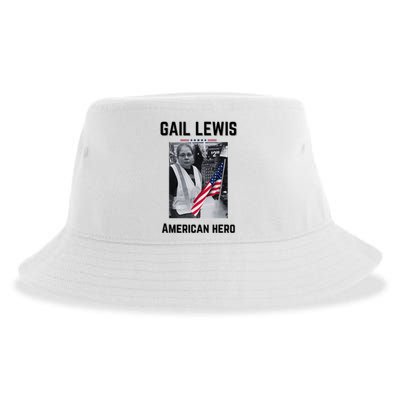 Gail Lewis Gail Lewis We Salute You The End American Hero Sustainable Bucket Hat