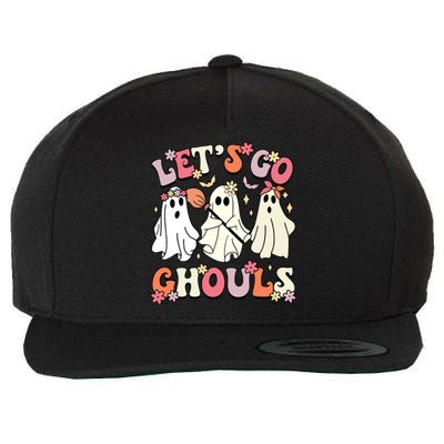 Groovy LetS Go Ghouls Halloween Ghost Outfit Gift Wool Snapback Cap