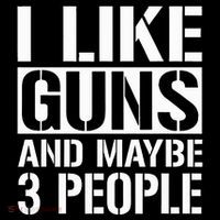 Gun Lover Gifts For I Like Guns And Maybe 3 People  T-Shirt
