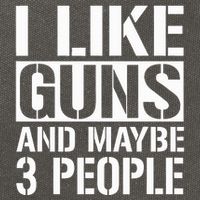 Gun Lover Gifts For I Like Guns And Maybe 3 People  Cotton Canvas Backpack