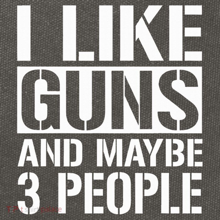Gun Lover Gifts For I Like Guns And Maybe 3 People  Cotton Canvas Backpack