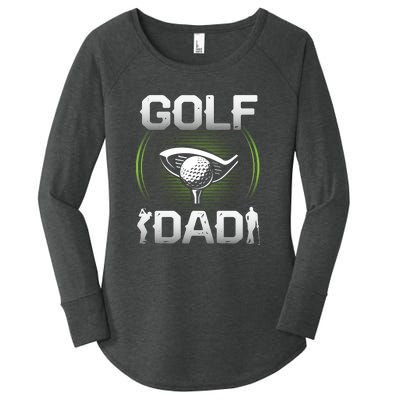 Golf Lover Golf Dad Gift For Dad Father's Day Women's Perfect Tri Tunic Long Sleeve Shirt