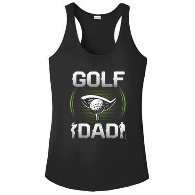 Golf Lover Golf Dad Gift For Dad Father's Day Ladies PosiCharge Competitor Racerback Tank