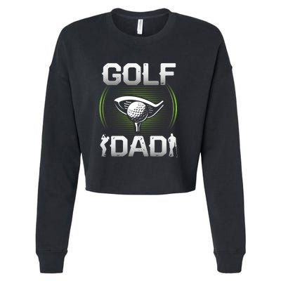 Golf Lover Golf Dad Gift For Dad Father's Day Cropped Pullover Crew