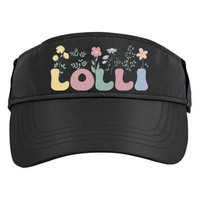 Groovy Lolli Grandmother Flowers Lolli Grandma Adult Drive Performance Visor