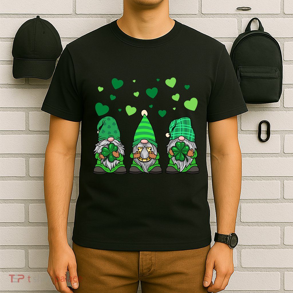 Gnome Leprechaun Green Gnomes Tomte St. Patricks Day Gift T-Shirt