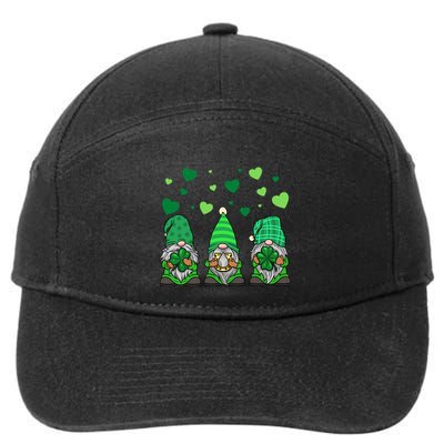 Gnome Leprechaun Green Gnomes Tomte St. Patricks Day Gift 7-Panel Snapback Hat