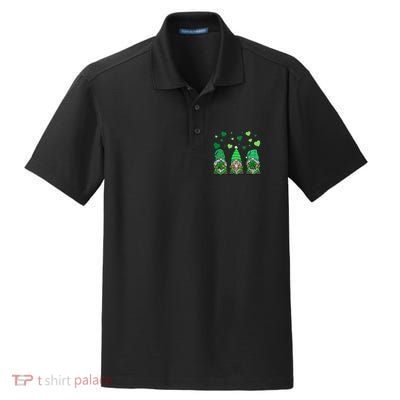 Gnome Leprechaun Green Gnomes Tomte St. Patricks Day Gift Dry Zone Grid Polo