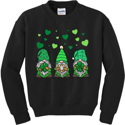 Gnome Leprechaun Green Gnomes Tomte St. Patricks Day Gift Kids Sweatshirt