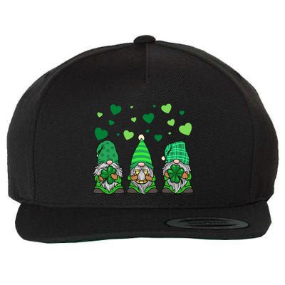 Gnome Leprechaun Green Gnomes Tomte St. Patricks Day Gift Wool Snapback Cap