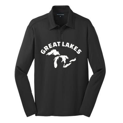 Great Lakes Silk Touch Performance Long Sleeve Polo