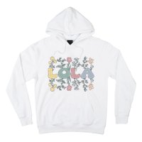 Groovy Lola Grandmother Flowers Lola Grandma Hoodie