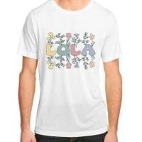 Groovy Lola Grandmother Flowers Lola Grandma Adult ChromaSoft Performance T-Shirt