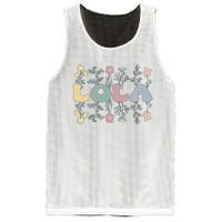 Groovy Lola Grandmother Flowers Lola Grandma Mesh Reversible Basketball Jersey Tank