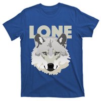 Graphic Lone Grey Wolf Sigma Male Gift T-Shirt