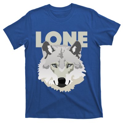 Graphic Lone Grey Wolf Sigma Male Gift T-Shirt