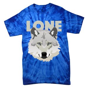 Graphic Lone Grey Wolf Sigma Male Gift Tie-Dye T-Shirt