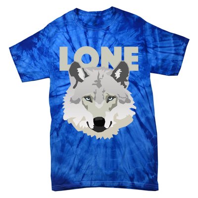 Graphic Lone Grey Wolf Sigma Male Gift Tie-Dye T-Shirt