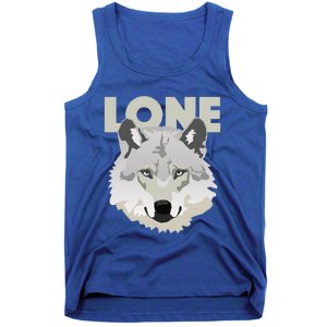 Graphic Lone Grey Wolf Sigma Male Gift Tank Top