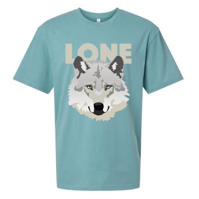 Graphic Lone Grey Wolf Sigma Male Gift Sueded Cloud Jersey T-Shirt