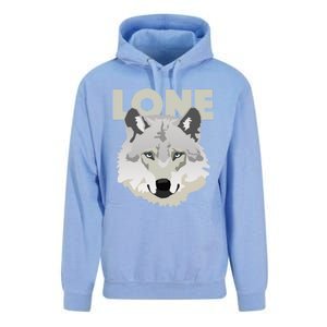 Graphic Lone Grey Wolf Sigma Male Gift Unisex Surf Hoodie