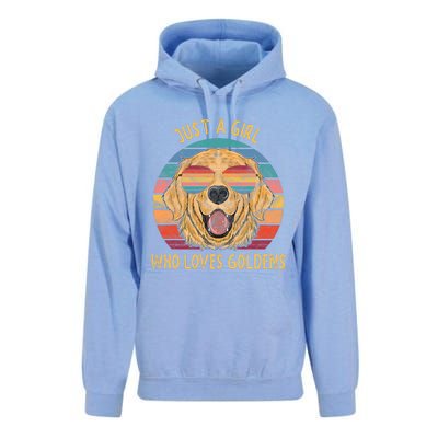 Girl Loves Golden Retrievers Dog Gifts Unisex Surf Hoodie