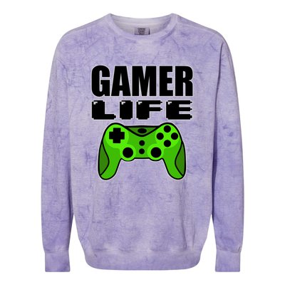 Gamer Life Colorblast Crewneck Sweatshirt