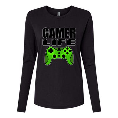 Gamer Life Womens Cotton Relaxed Long Sleeve T-Shirt