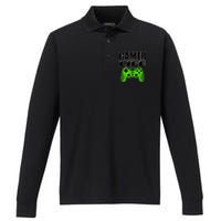 Gamer Life Performance Long Sleeve Polo