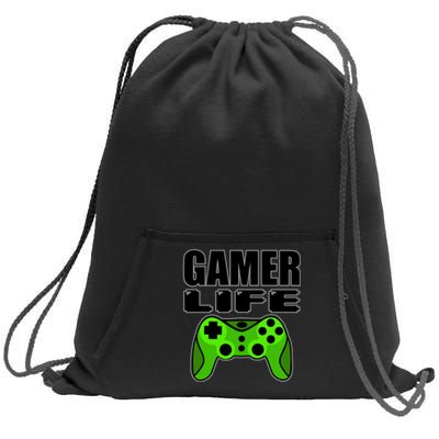 Gamer Life Sweatshirt Cinch Pack Bag