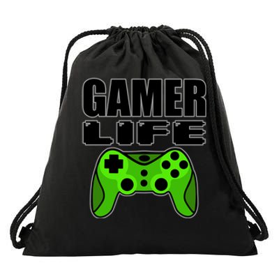 Gamer Life Drawstring Bag