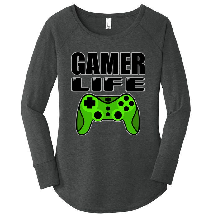 Gamer Life Women's Perfect Tri Tunic Long Sleeve Shirt