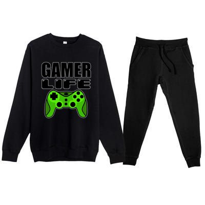 Gamer Life Premium Crewneck Sweatsuit Set