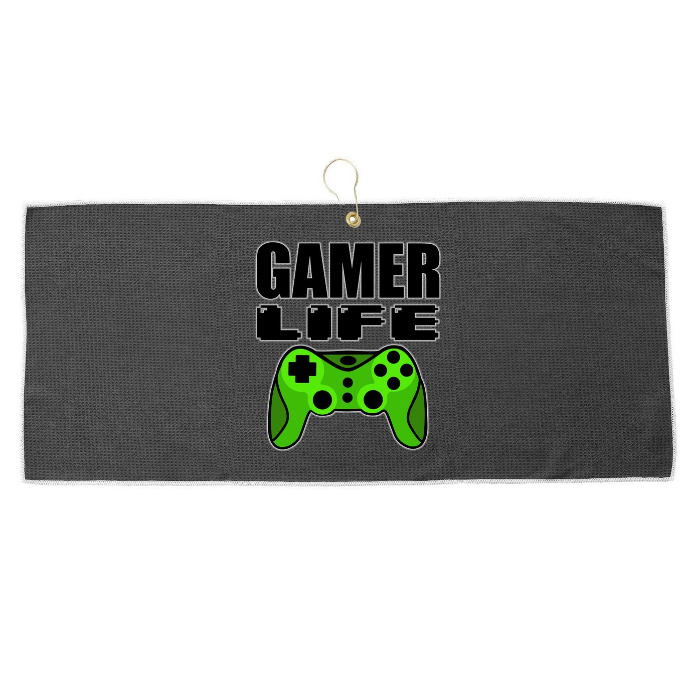 Gamer Life Large Microfiber Waffle Golf Towel