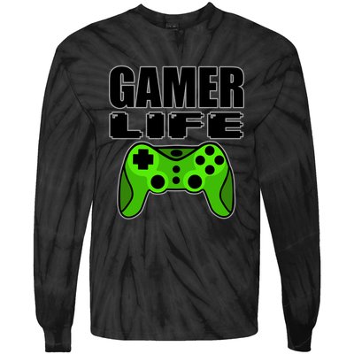 Gamer Life Tie-Dye Long Sleeve Shirt