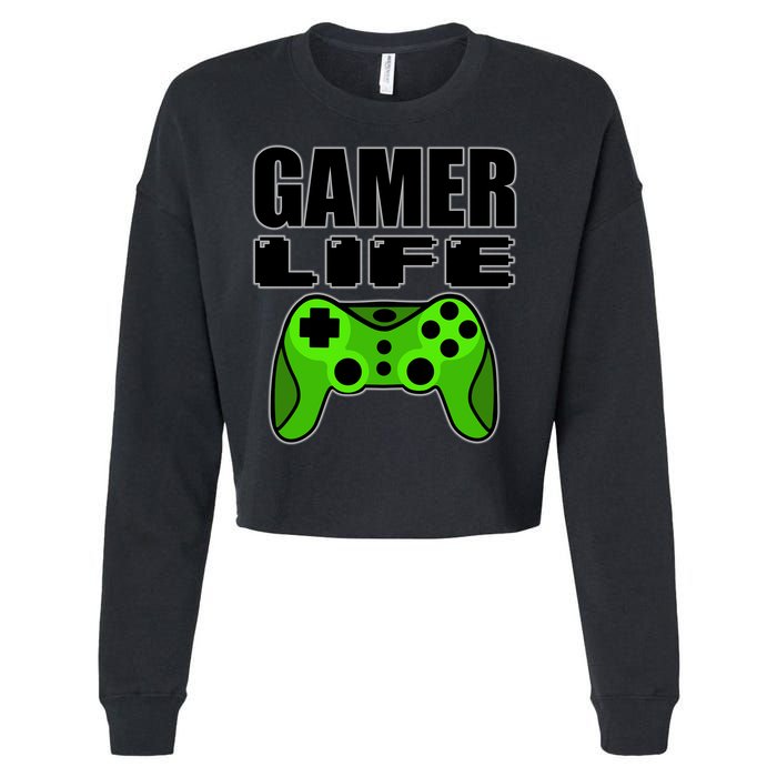 Gamer Life Cropped Pullover Crew