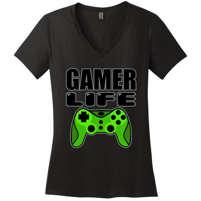 Gamer Life Women's V-Neck T-Shirt