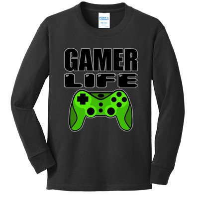 Gamer Life Kids Long Sleeve Shirt