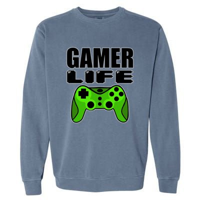 Gamer Life Garment-Dyed Sweatshirt