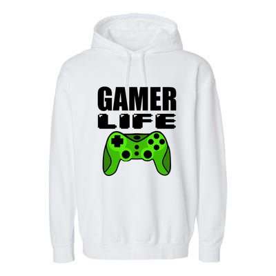 Gamer Life Garment-Dyed Fleece Hoodie